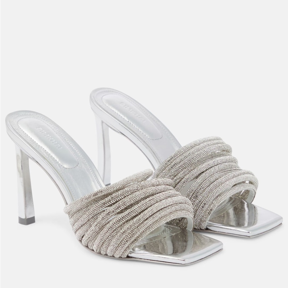 Simkhai Lena crystal-embellished mules